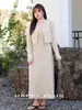 Conjunto Runchi Plus Size Fácil de Vestir com Bojos, Vestido Elegante com Alças Flare que Afina a Cintura 8903 Conjunto Casual Feminino Estilo Japonês