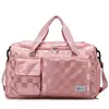 Bolsa deportiva para mujer, bolsa de natación separada para artículos secos y húmedos, bolsa de viaje portátil de gran capacidad para distancias cortas, bolsa de almacenamiento de equipaje de viaje