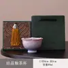 Taza Maestro de Flor de Vidriado Cristalino Taza de Té Individual para Hombres y Mujeres Regalo Cerámica Taza de Degustación de Té Set de Té Kung Fu Ceremonia de Acompañamiento