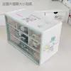 Caja de almacenamiento transparente tipo cajón de nueve compartimentos, para papelería de escritorio, material para manualidades DIY, para bisutería y manualidades, al por mayor