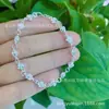Pulseira de Rosa Prata Esterlina 990 Feminina Design de Nicho Pulseira Simples Elegante Moda Borboleta Flor-shaped Joia