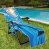Funda para silla de playa transfronteriza bolsa para silla de playa de microfibra impresión digital 3D serie delfín