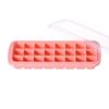 Caja de hielo de silicona con fondo suave para cubitos de hielo congelados con tapa, molde creativo casero para cubitos de hielo congelados para niños, caja de hielo de 24 rejillas