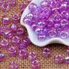Cuentas de color AB de 6*9 mm, acrílico, color, agujero grande, para pulsera de niños, tocado para el cabello con cuentas, cuentas sueltas, aproximadamente 1870