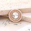 Nuevos Accesorios de Anillo DIY de Perlas y Pedrería, Decoraciones de Lujo para Zapatos con Agujeros, Aleación Incrustada con Diamantes, Joyería de Piedras Preciosas de Cristal, Accesorios Decorativos