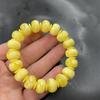 Pulsera de Cera de Abeja de Material Ruso Optimizada Llena de Cera de Flor de Miel Ámbar Hecha a Mano Pura Tipo Antiguo Cuentas de Barril Cadena de Pulsera Individual para Hombre y Mujer