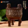 Fo Yuan Hui Quemadores de Incienso Trípode Ding Línea Quemadores de Incienso para Dormir Hogar Interior Incienso Quemadores de Incienso