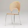Silla de Comedor Nórdica para Uso Doméstico, Silla Retro de Moda, Silla Creativa Simple Tipo Concha, Silla de Sol, Silla con Respaldo de Madera Maciza