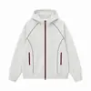 Sudadera con capucha de punto online, estilo Hassel, holgada, casual, para pareja, con cremallera, versátil, primavera y otoño