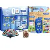 Conjunto de Papelaria Dia das Crianças Caixa de Presente para Jardim de Infância Sacola de Presente Transparente Material Escolar para Ensino Fundamental Primeira Série