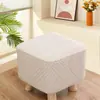 Funda para Taburete para Cambiar Zapatos Simple para el Hogar Cuadrada Redonda Extraíble y Lavable Taburete Bajo Cubierta de Hongo Cubierta Universal para Taburete Todo Incluido