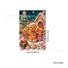 Bandeira de jardim de Natal transfronteiriça, Bandeira pendurada de decoração de quintal do Papai Noel, Tecido de fundo de cortina de porta externa para feriados europeus e americanos