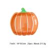 Plato de papel desechable de calabaza para Acción de Gracias decoración de puntos mantel naranja más vendido en Amazon transfronterizo juego de cuchillo, tenedor y cuchara