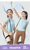 Camiseta Deportiva de Manga Corta para Mujer, Capa Base de Alta Elasticidad, Secado Rápido, para Fitness, Yoga, Adelgazamiento, Sensación de Segunda Piel, para Correr, Fitness y Baile