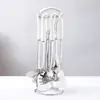Uau! Conjunto de Utensílios de Cozinha Domésticos de Aço Inoxidável, Conjunto Completo de Espátulas, Colheres, Escumadeiras e Ferramentas de Cozinha, Conjunto de Sete Peças Atacado