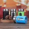 Garrafa Borrifadora de Vidro de Aço Inoxidável Personalizada para Churrasco Cozinha Giratória de Vidro à Prova de Umidade Garrafa de Temperos para Pimenta