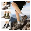 Calcetines profesionales de senderismo y montañismo para hombre, especializados para escalada y running al aire libre, calcetines deportivos para hombre de media caña con suela de rizo engrosada