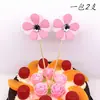 Decoración para hornear pasteles con polvo de oro de color frío Flor de estrella Multi-Amor Tarjeta de papel Enchufe