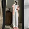Nuevos pantalones de chenilla para maternidad de pierna ancha y cintura alta con diseño de soporte para el vientre, caída suave, efecto adelgazante y alargador, adecuados para usar durante todo el embarazo