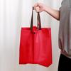 Bolsa publicitaria en stock, bolsa no tejida con fondo lateral tridimensional, bolso no tejido personalizado, impresión de logotipo
