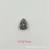 1-15 Calabaza de tubo curvo de plata antigua vintage de Shanxi, accesorios DIY, pulsera de plata 999, componentes de joyería cultural y artística