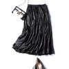 Primavera y verano 2021 Nuevo estilo coreano Elegante falda de cintura alta Falda suelta adelgazante para mujer Falda Spot Excelente