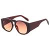 Nueva Moda Europea y Americana Show Gafas de Sol Redondas Trendy Ins Celebridad de Internet Sesión de Fotos Callejera Gafas Distintivas Protección UV