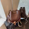 Bolso Bandolera Cubo Rad Estilo Americano Otoño 2026 Nuevo Texturizado, Bolso de Hombro Único, Bolso de Mano Vintage para Mujer con Correa Ancha