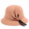 Chapéu Feminino Estilo Coreano para Primavera e Outono com Lã Floral Chapéu Boina Chapéu da Moda Chapéu Feminino para Mãe e Avó Chapéu de Inverno