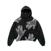 Amazon Transfronterizo Primavera y Otoño Streetwear Hip Hop Hombres Sudadera con Capucha Sudadera