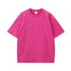 Playera de peso pesado 260g estilo retro americano lavado viejo transfronteriza para hombre marca de moda algodón puro batik copo de nieve frito manga corta mayoreo