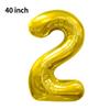 Novo Balão Digital Grande de 40 polegadas Versão Americana 0-9 Imitação de Alumínio Americano Balão para Arranjo de Festa de Aniversário Festa de Balões
