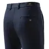 Tendência da Moda Masculina Outono 2025 Calças Casuais Longas Four-Way Stretch Largas Retas Calças Sociais