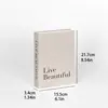 Bestseller transfronterizo: decoración de hogar minimalista adorno de libro falso, color sólido neutro rústico modelo de exhibición de libro imitación revista