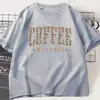 Camiseta Retrô Casual de Manga Curta Livros e Café para Homens e Mulheres Presente para Amante de Livros e Café Top de Manga Curta Dia