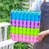 Tipo Cerca Vaso de Flores Longo Retangular Calha de Flores Plástico Horta Grande Vaso de Vegetais Resina para Varanda Casa