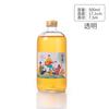 Botella de bebida redonda con tapa de aluminio, boca pequeña, botella de vidrio para leche, té, jugo, botella Boston de 100 ml, botella de solución salina de 500 ml