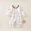 Macacão de Bebê Roupas Recém-nascido Algodão Puro Menina de Bebê Roupas para Passeio de Outono Bebê Início do Outono Roupas de Princesa Novo Estilo