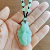 Barraca de Rua Turismo de Templo Venda Quente Estilo Étnico Imitação de Jade Hetian Guanyin Buda Corrente de Suéter Gargantilha Colar Longo Atacado