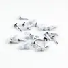 Metal Brad Colorido Crianças DIY Mini 3mm Boneca de Papel Unhas Especiais Micro-mini Semicircular Unhas de Perna Dupla