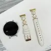 Adequado para Pulseira de Relógio Huawei Gt7/4 Watch6Gt3Pro Colorida Madre Pérola Estilo Pequeno Fragrante Pulseira de Pulso Pulseira de Relógio de Couro
