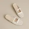Mules Cerrados de Estilo Francés para Mujer, Nuevo Modelo de Verano 2026, con Aumento Oculto de Altura, Diseño Hueco, Adecuados para el Uso Diario con Vestidos, Zapatos Mary Jane