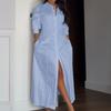 Kaikuo 2025 Primavera e Verão Transfronteiriço Europeu e Americano Design Sexy Sem Costas Cintura Vestido Cor Pura Saia Longa Roupas Femininas