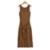 Vestido elegante ajustado de dos piezas con tirantes finos de Spice Girl, estilo Kardashian europeo y americano, novedad de verano de 2024, vestido largo para mujer