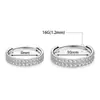 Anillos de Nariz con Aretes de Zirconia de Doble Capa de Aleación de Titanio F136 Joyería para Piercings Corporales de Aleación de Titanio G23