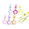 Llavero Creativo de Estrella de Cinco Puntas Hueca de Colores Hebilla de Puerta Giratoria Colgante Decorativo Creativo para Bolso Accesorios Hechos a Mano DIY