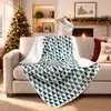 Copos de Nieve Árbol de Navidad Papá Noel Múltiples Patrones Manta Manta para Siesta en la Oficina Estilo Simple Suministro para Comercio Electrónico Transfronterizo