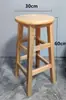 Taburete de Madera Maciza Pura Taburete Redondo Escuela Comercial Fábrica Taller Oficina Restaurante Taburete de Tronco Mesa de Comedor Hogar