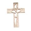 Cruz de madera impresa corazones entrelazados