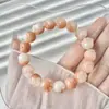 Pulsera de Semillas de Bodhi Multicolor con Diseño de Huella de Gato Tallada, Círculo Único Retorcido a Mano Joyería para Aliviar el Estrés para Mujeres, Venta al por Mayor